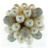 OR GRIS EMERAUDES ET DIAMANTS